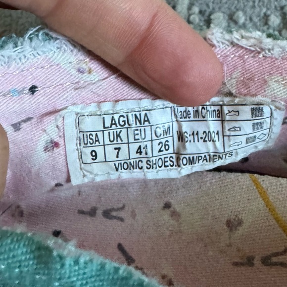 VIONIC BEACH LAGUNA SLIP ON CANVAS ESPADRILLE LOAFERS BLUE 9 - Picture 10 of 10